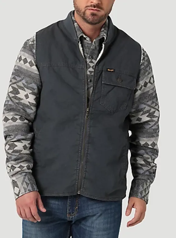 112335625- Wrangler Rancher Vest- Grey