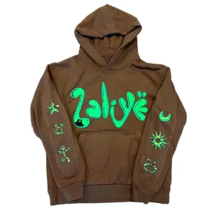 2Alive Yeat Merch Hoodie Brown