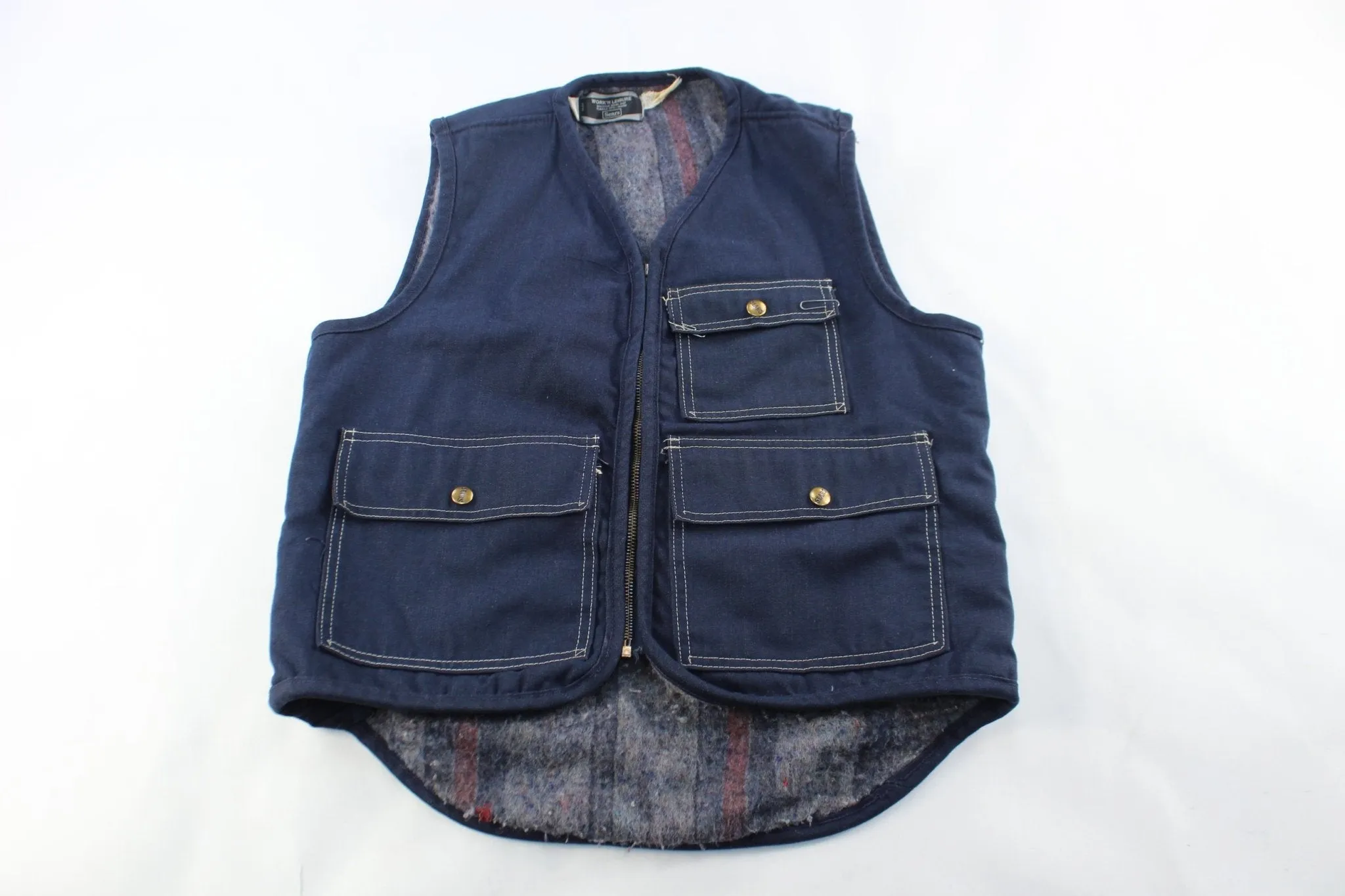 70's Work'N Leisure Sears Denim Vest