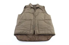 80's Big Smith Brown Zip Up Vest