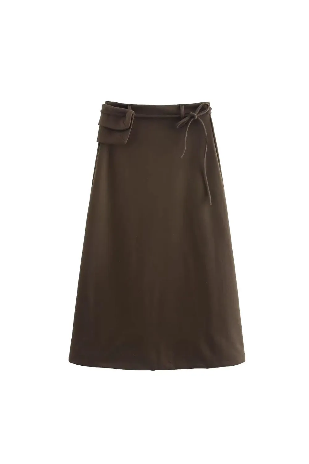 'Addison' Pleated Pocket Maxi Skirt