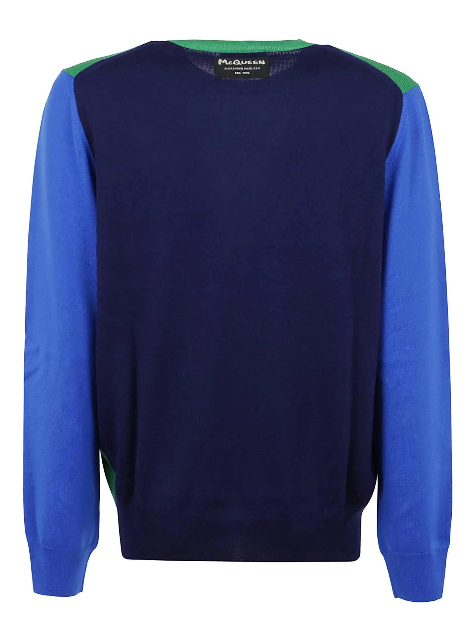 Alexander McQueen Colour-Block Knit Crewneck Jumper