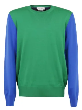 Alexander McQueen Colour-Block Knit Crewneck Jumper