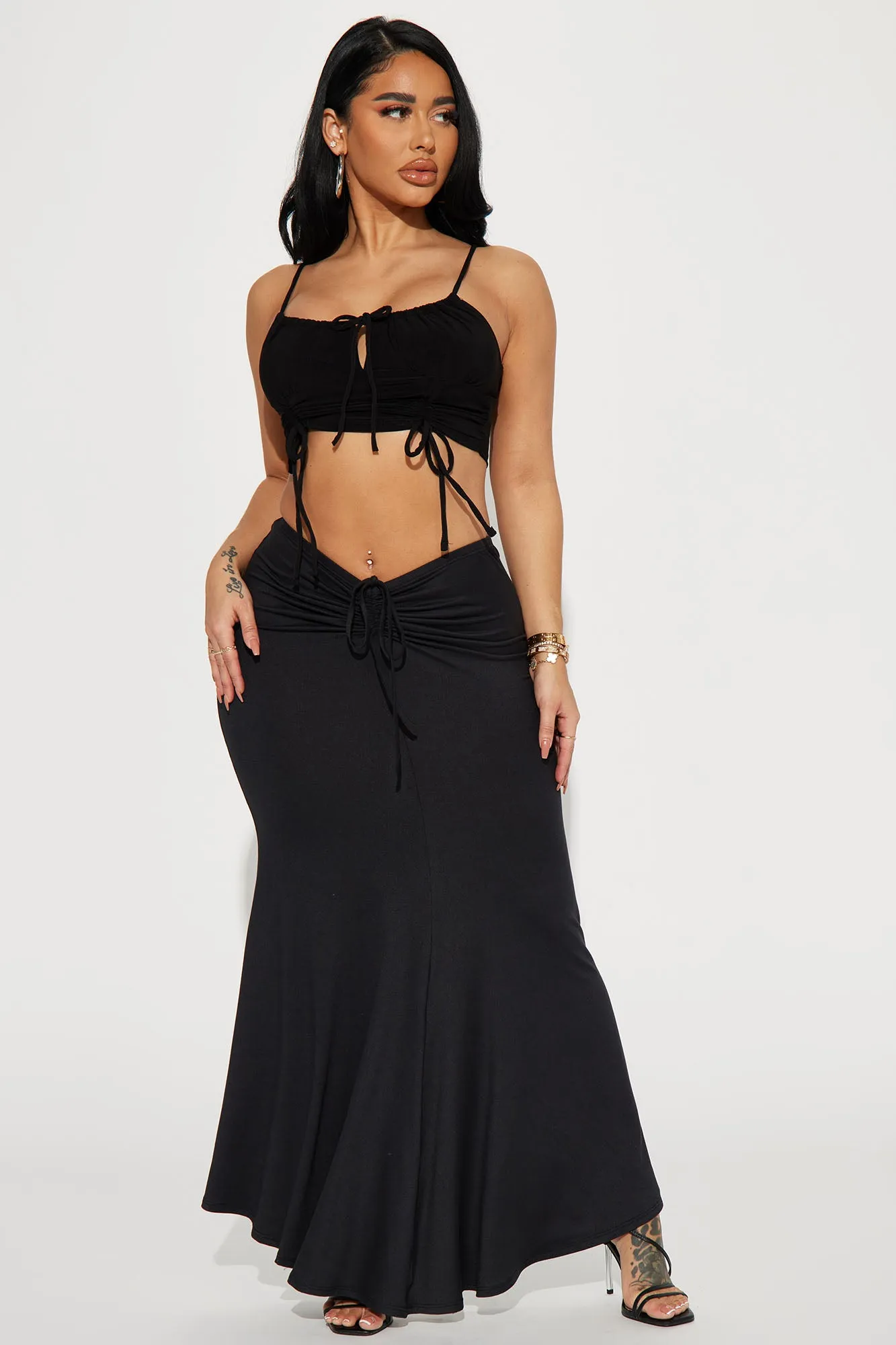 All You Wanted Maxi Skirt - Black