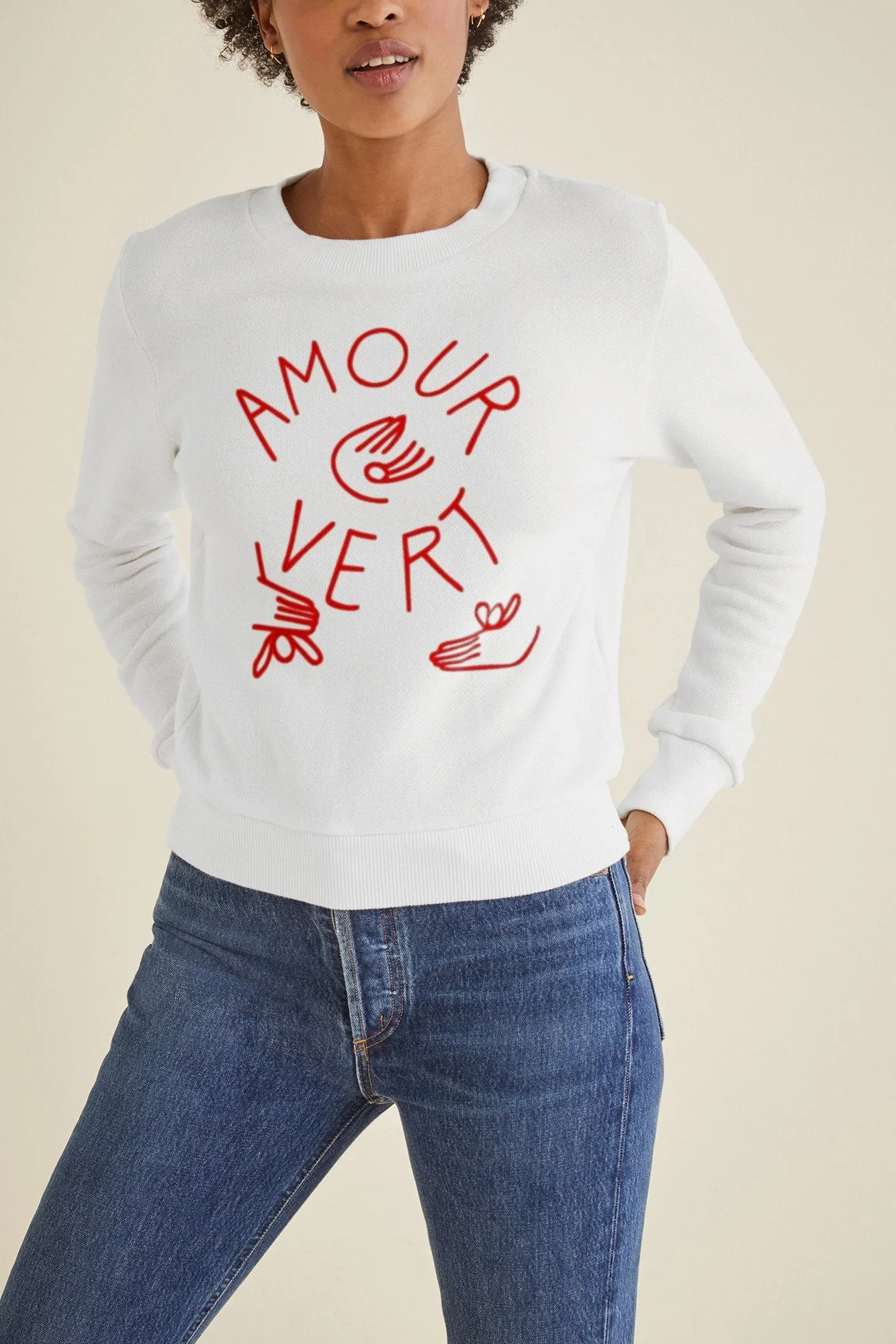 Amour Vert Hands Logo Sweatshirt