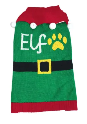 Animate Elf Christmas Jumper for Dogs