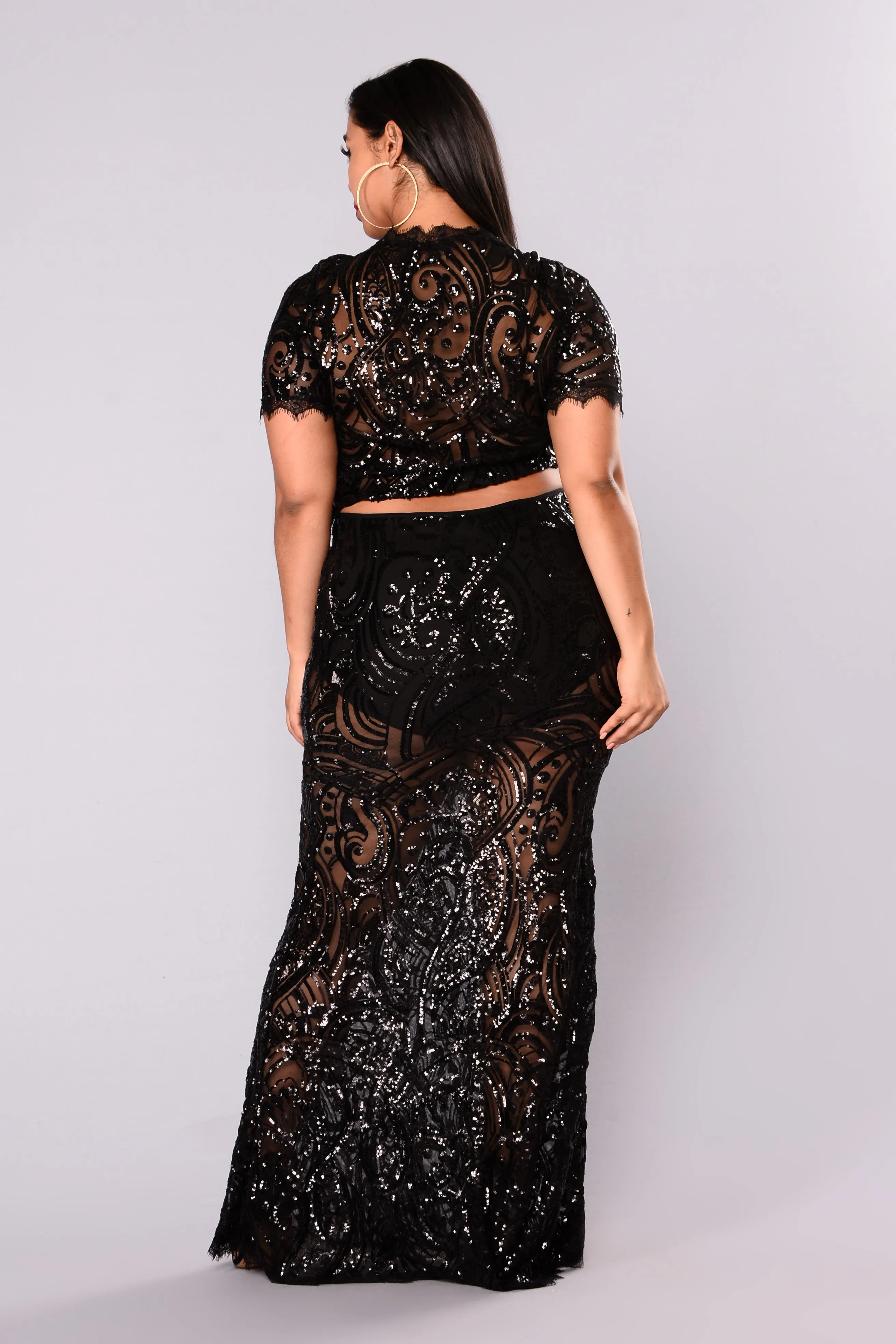 Annemarie Sequin Set - Black