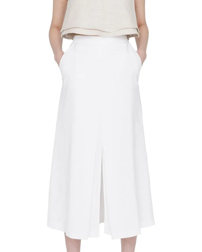 Apiece Apart Karin Slit Skirt in White -FINAL SALE