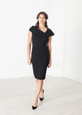 Asymmetric Dress in Black