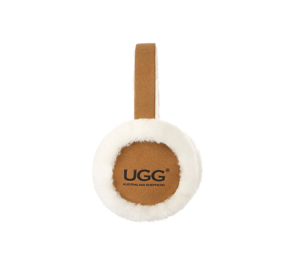 AUSTRALIAN SHEPHERD® UGG Kids Adjustable Sheepskin Wool Earmuff