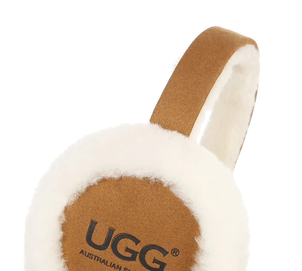 AUSTRALIAN SHEPHERD® UGG Kids Adjustable Sheepskin Wool Earmuff