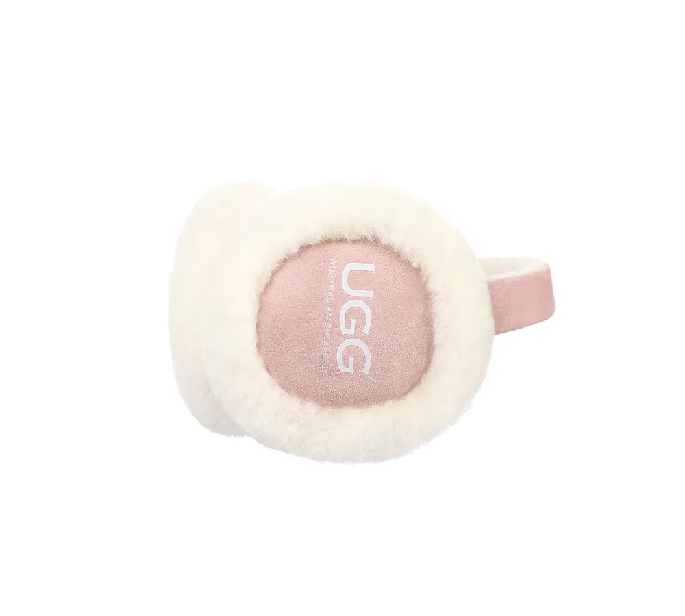 AUSTRALIAN SHEPHERD® UGG Kids Adjustable Sheepskin Wool Earmuff