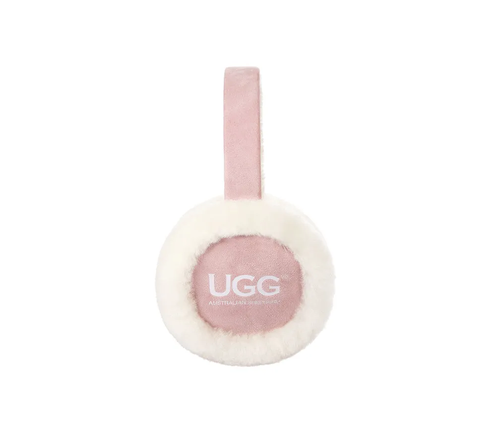 AUSTRALIAN SHEPHERD® UGG Kids Adjustable Sheepskin Wool Earmuff