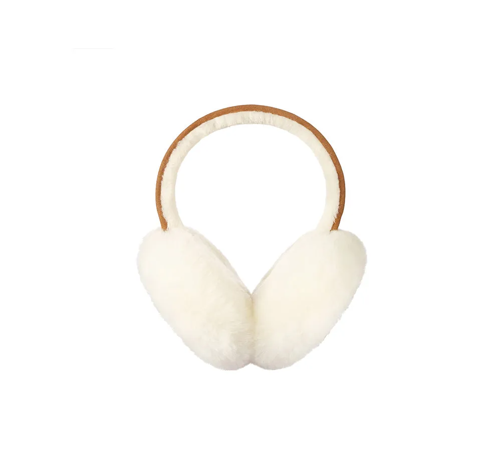 AUSTRALIAN SHEPHERD® UGG Kids Adjustable Sheepskin Wool Earmuff