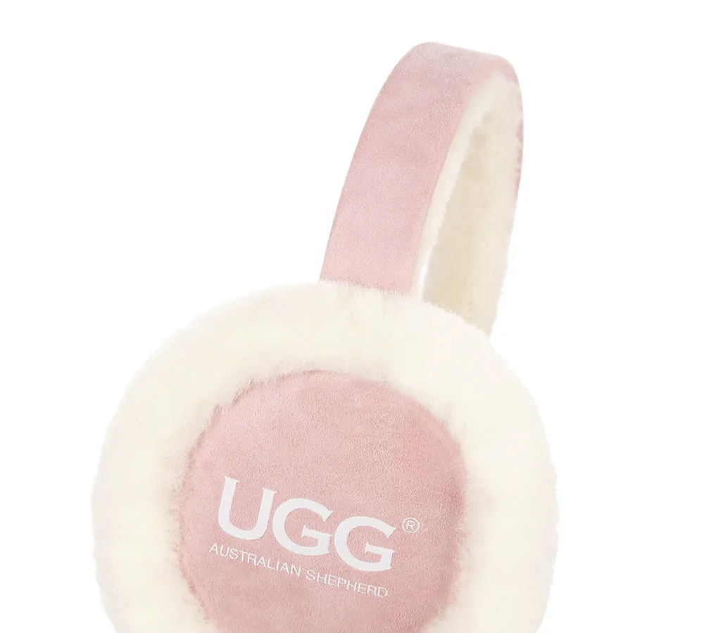 AUSTRALIAN SHEPHERD® UGG Kids Adjustable Sheepskin Wool Earmuff