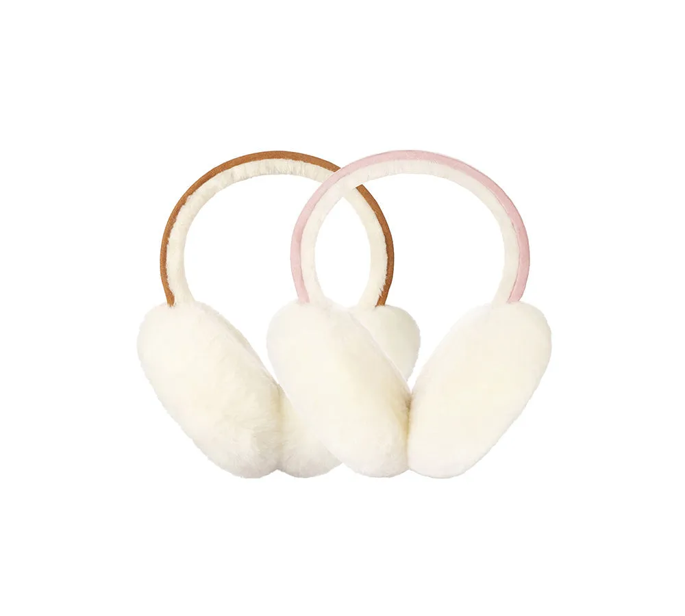 AUSTRALIAN SHEPHERD® UGG Kids Adjustable Sheepskin Wool Earmuff