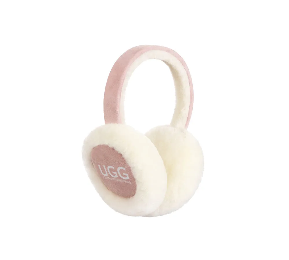 AUSTRALIAN SHEPHERD® UGG Kids Adjustable Sheepskin Wool Earmuff