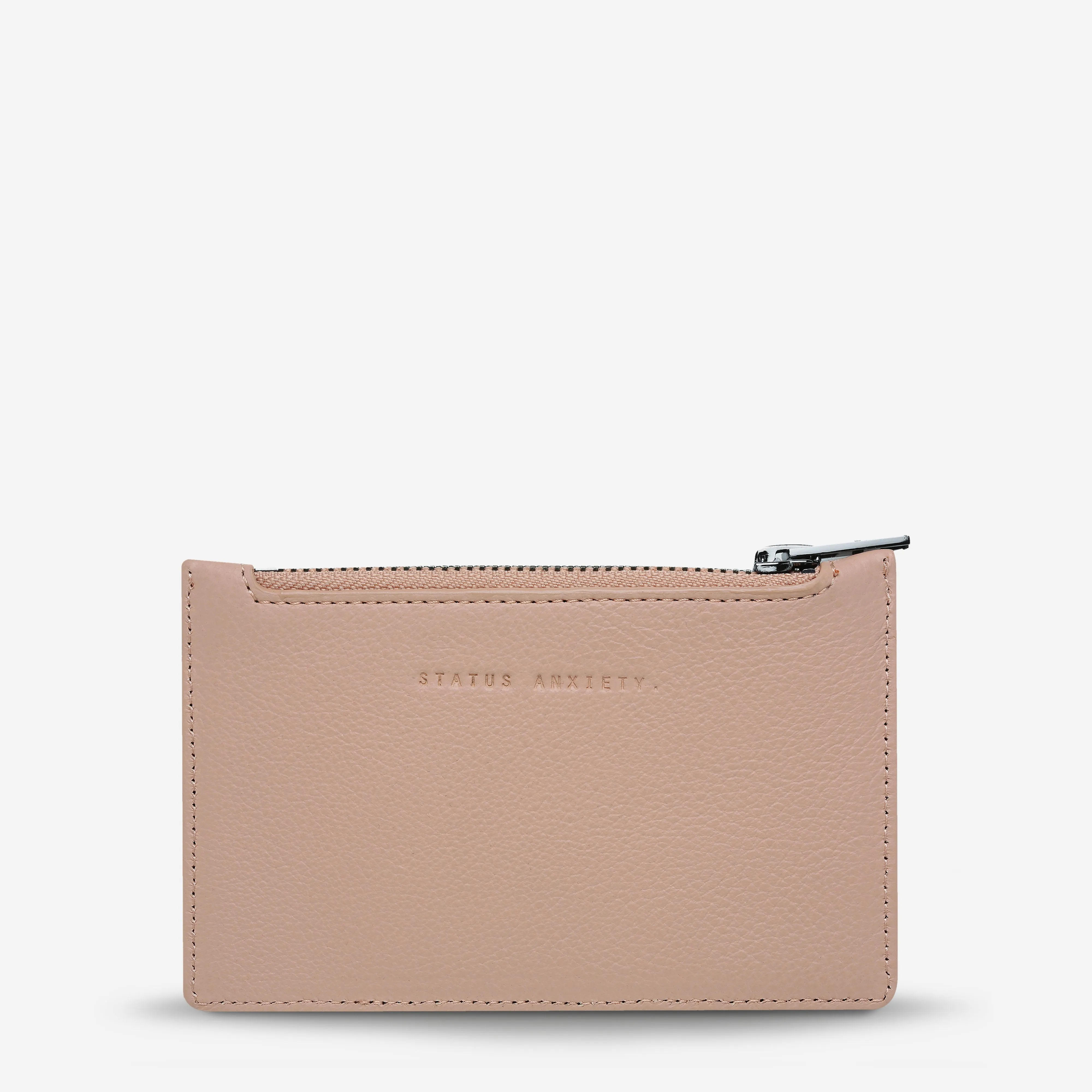 Avoiding Things Leather Wallet in Dusty Pink