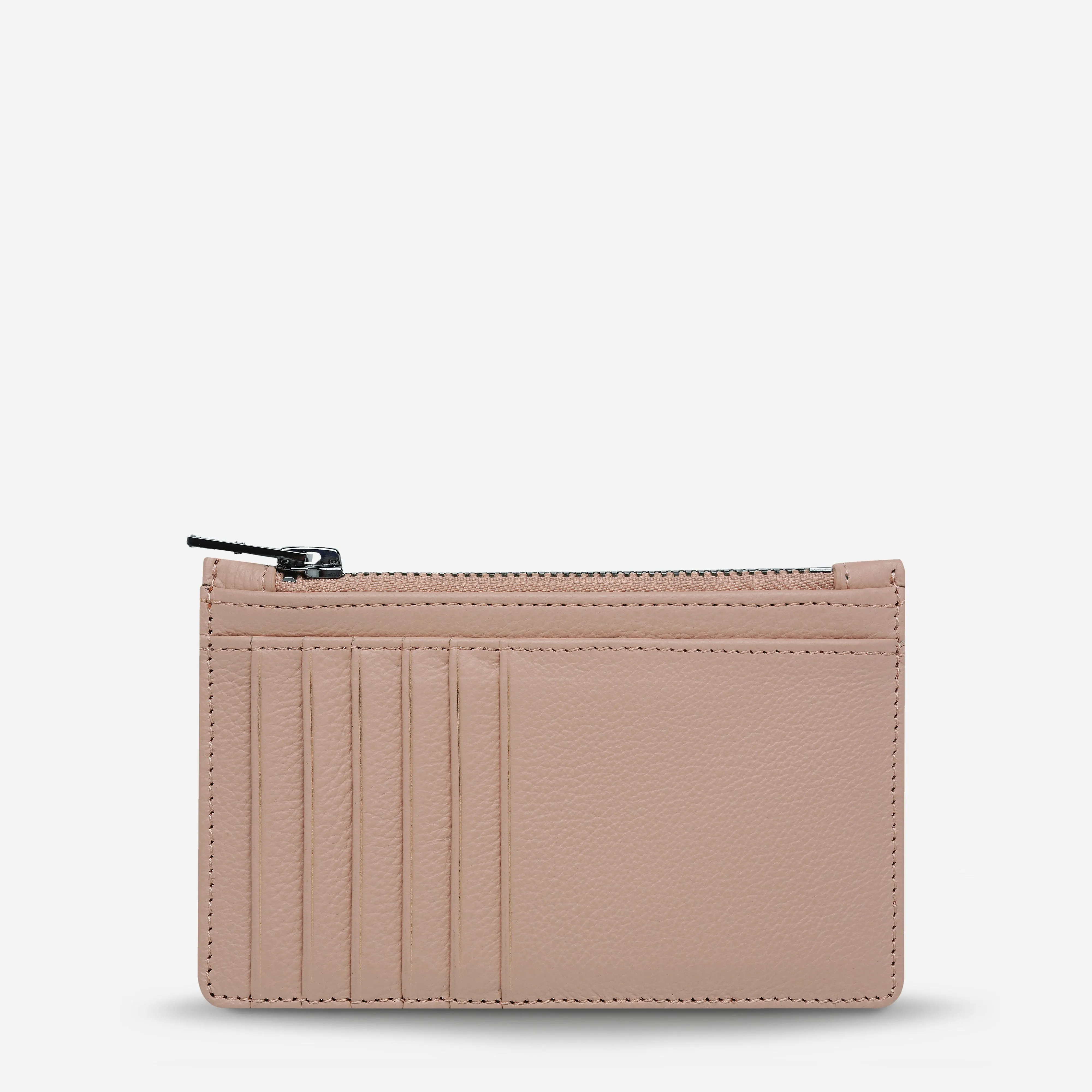 Avoiding Things Leather Wallet in Dusty Pink