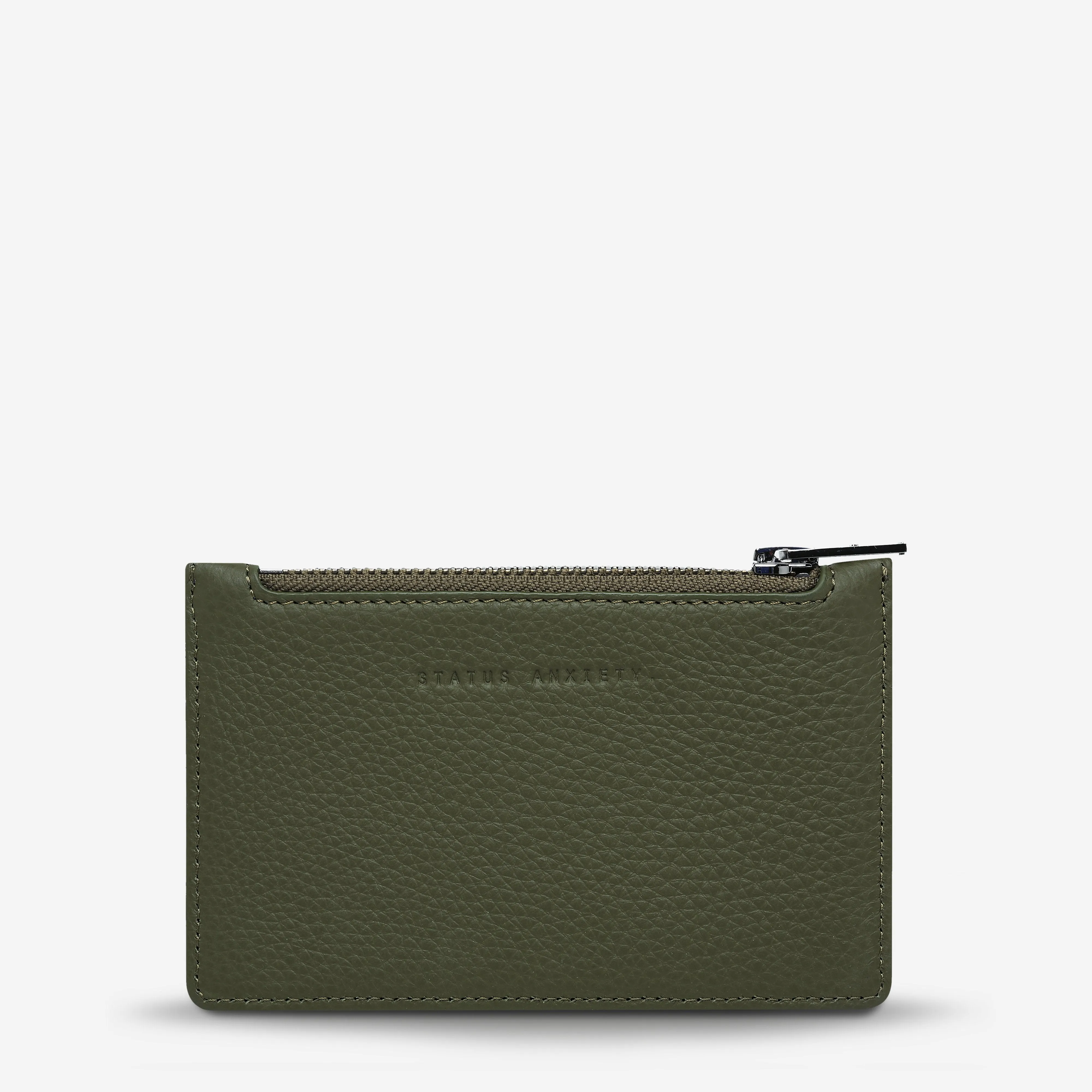 Avoiding Things Leather Wallet in Khaki