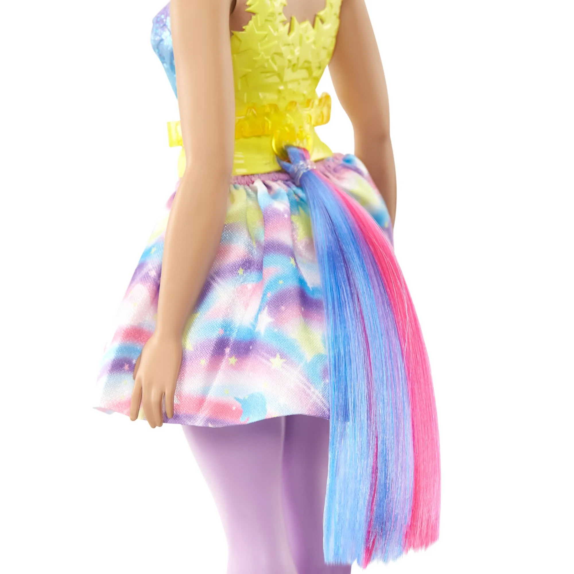 Barbie Dreamtopia Unicorn Doll, Curvy With Blue & Purple Hair, Skirt, Removable Unicorn Tail & Headband