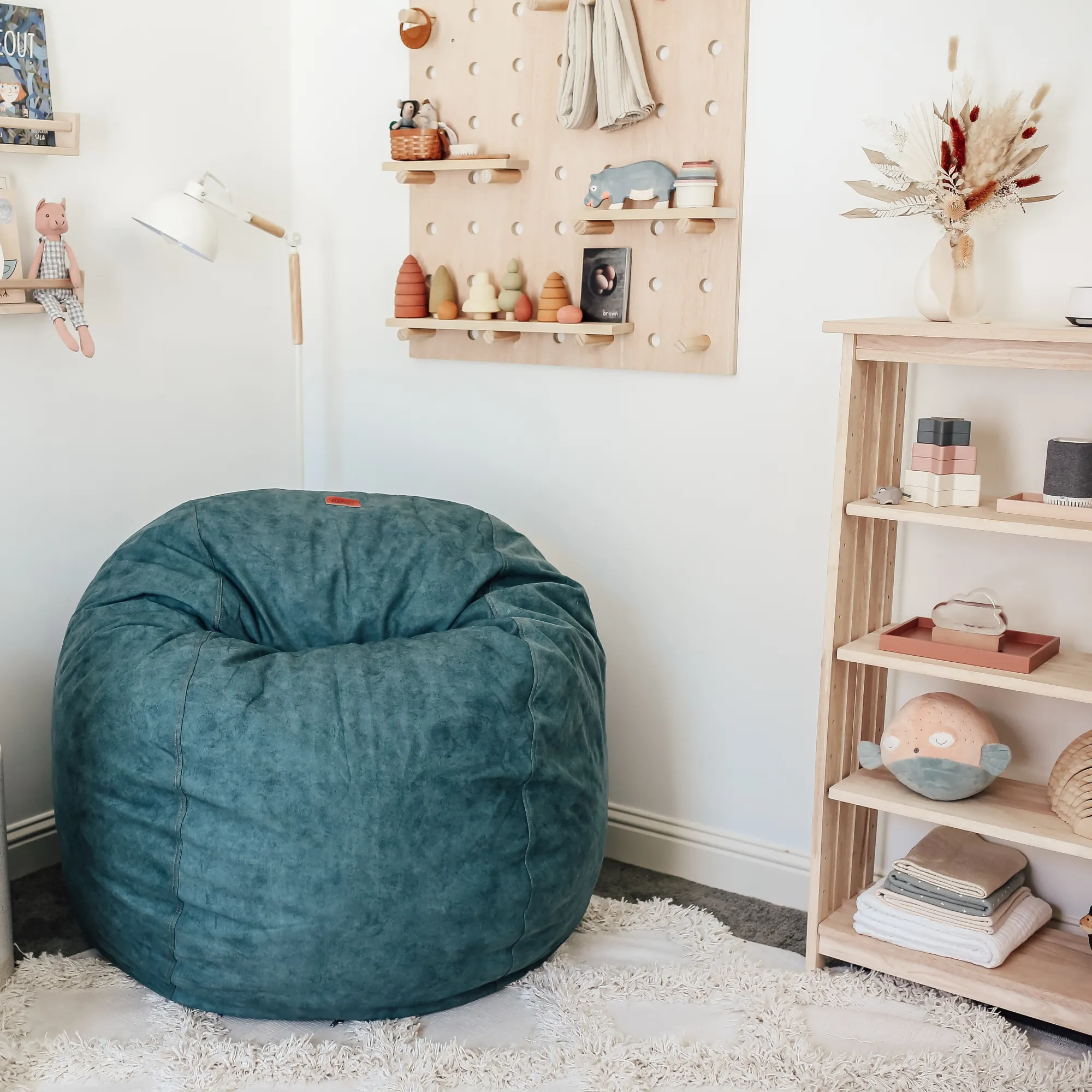 Bean Bag - Queen - Sueded Denim