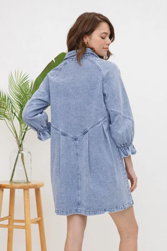 Becca Jo Pink Denim Dress