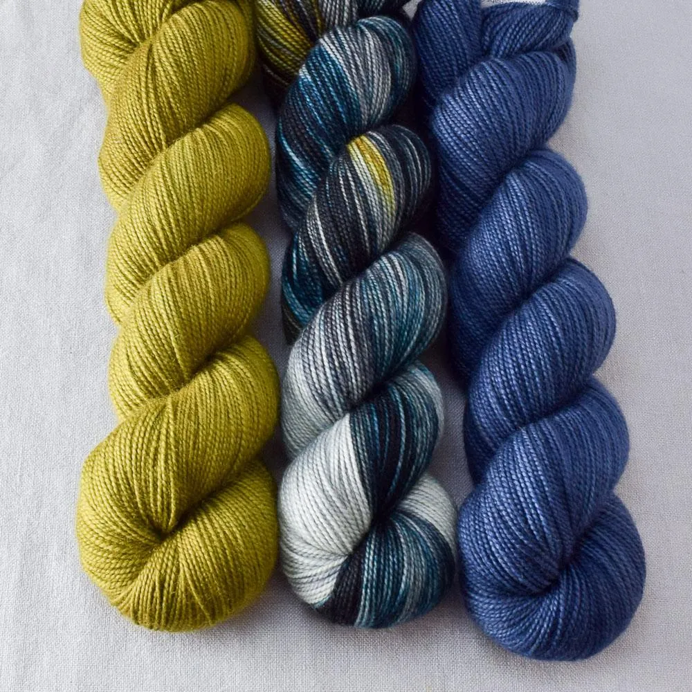 Believable, Denim, Moss - Yummy 2-Ply Trio - Babette