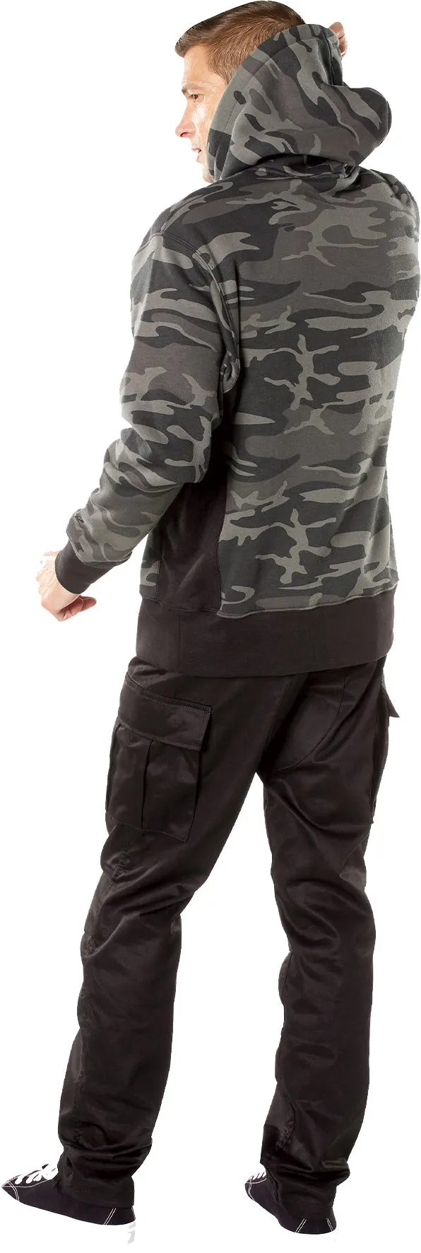 Black Camo Every Day Pullover Hooded Sweatshirt