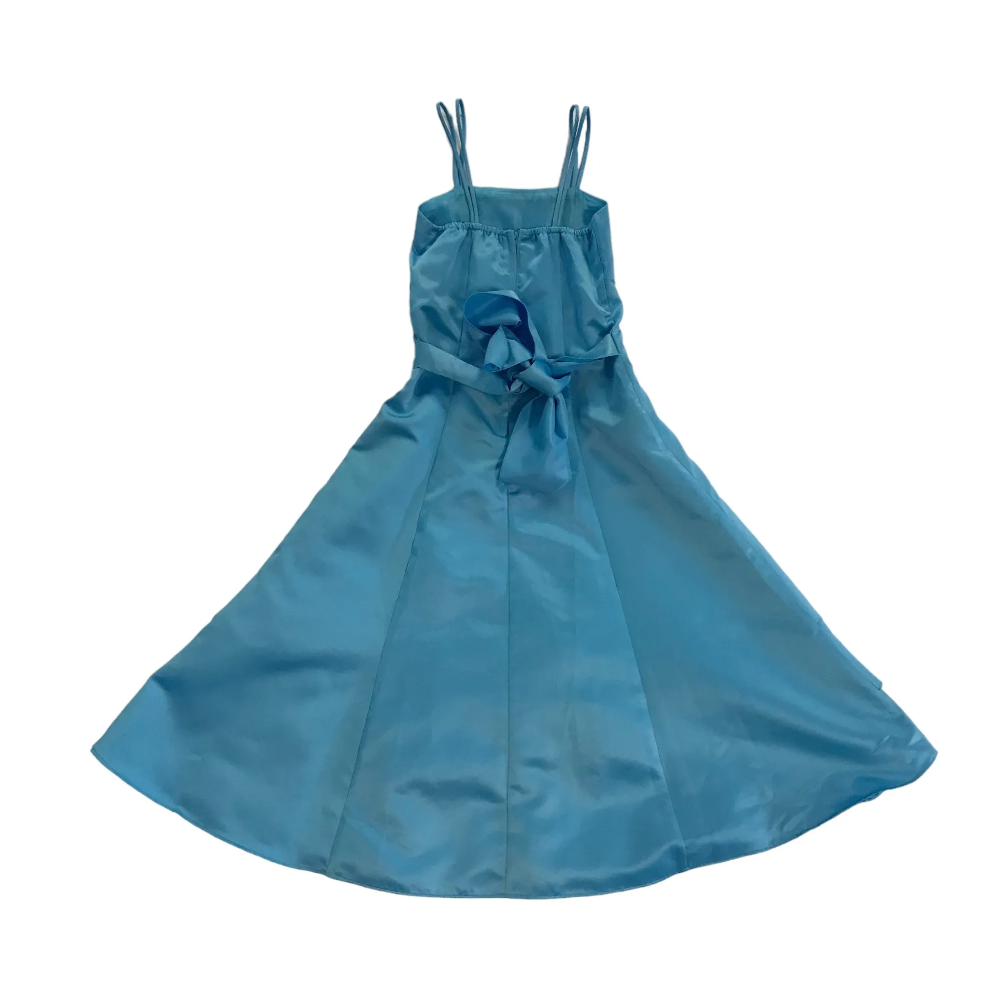 Blue formal dress 6 years flared skirt and short sleeve bolero