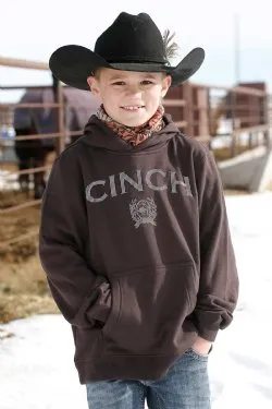 BOY'S CINCH HOODIE - BROWN