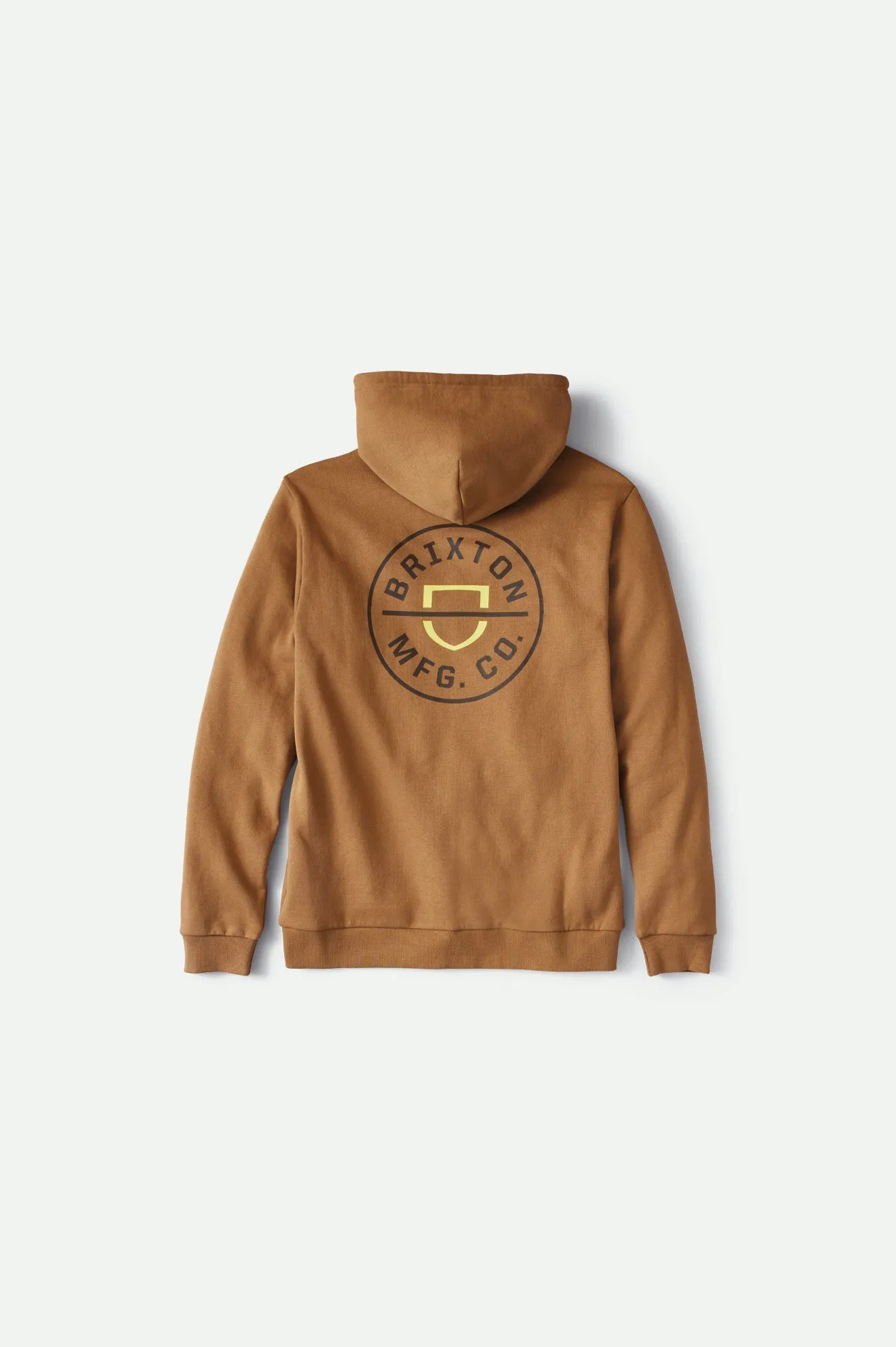 BRIXTON CREST HOOD - MOJAVE/DEEP BROWN/LIMELIGHT