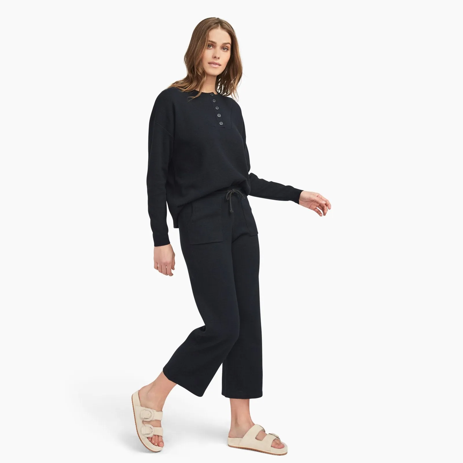 Café Cotton Cashmere Cropped Sweatpant