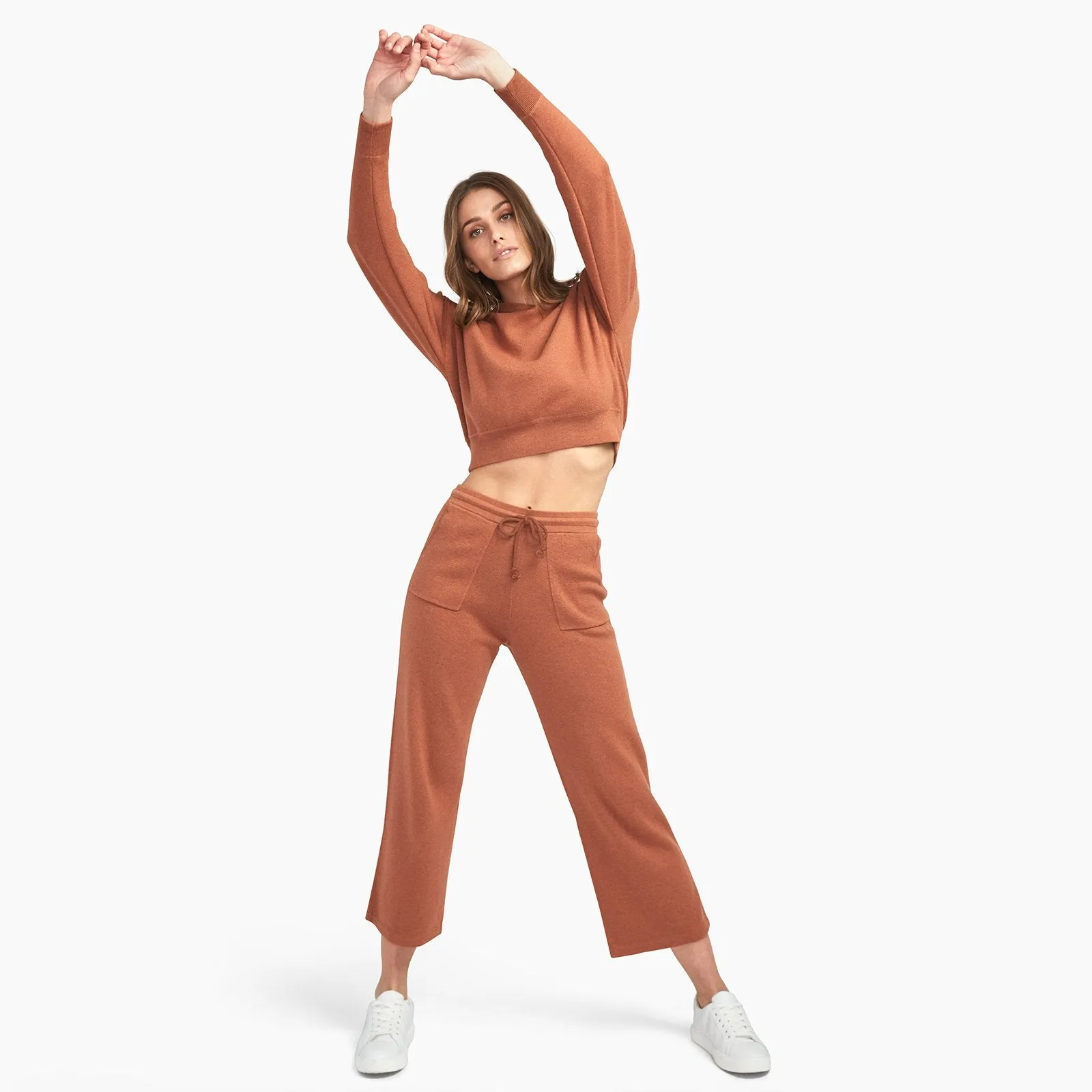 Café Cotton Cashmere Cropped Sweatpant