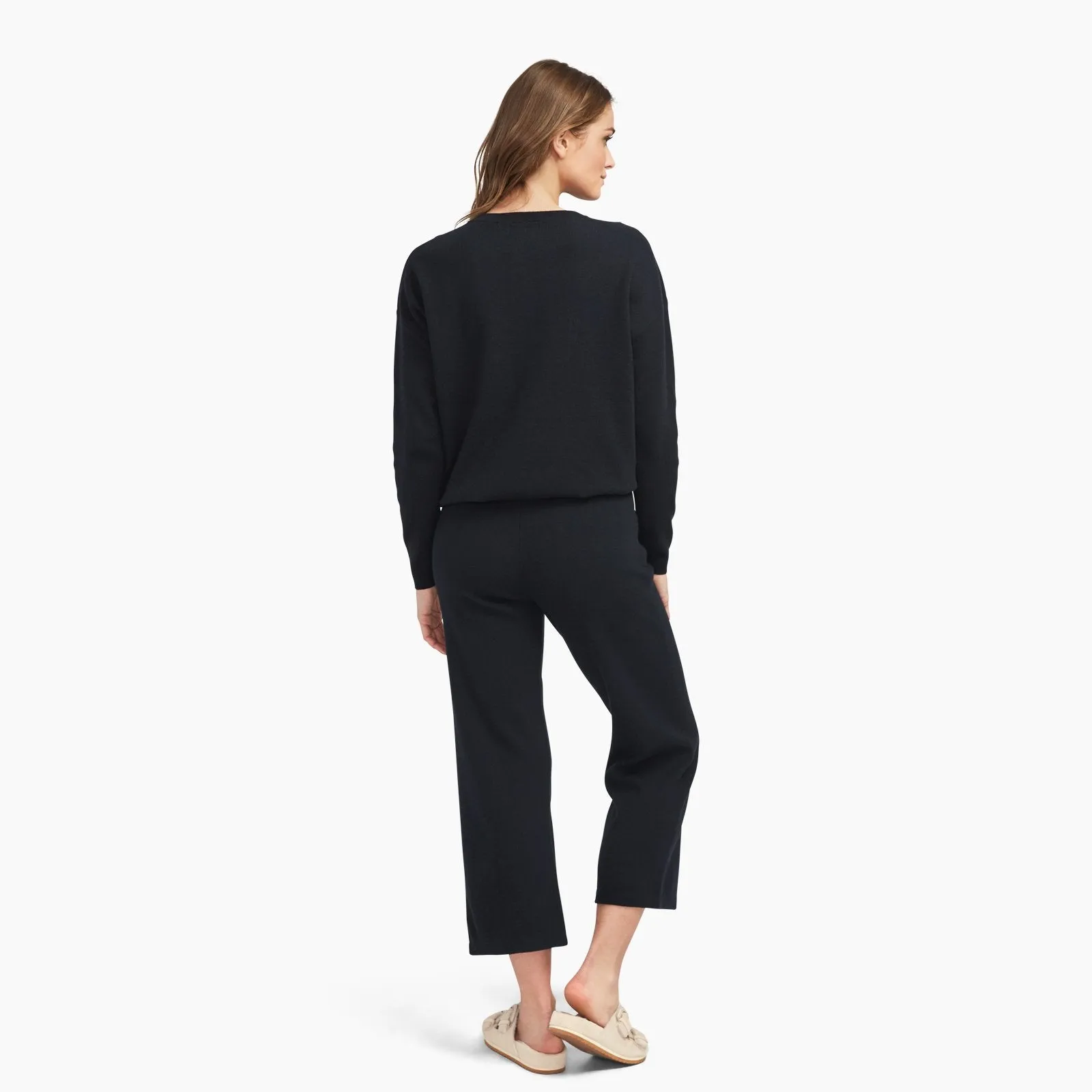 Café Cotton Cashmere Cropped Sweatpant