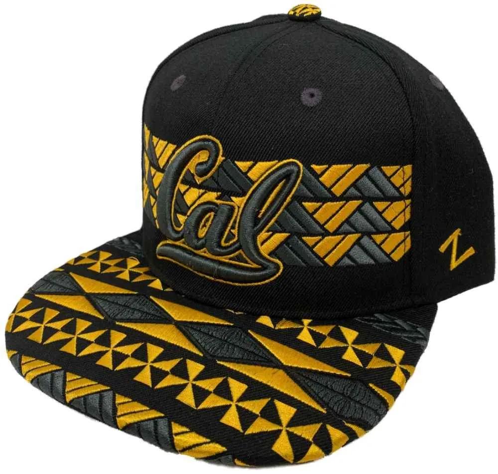 Cal Golden Bears Zephyr Black & Gold TOA Collection Snapback Flat Bill Hat Cap