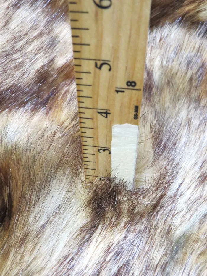 Canadian Fox Animal Long Pile Coat Costumes Faux Fur Fabric / Sold By The Yard