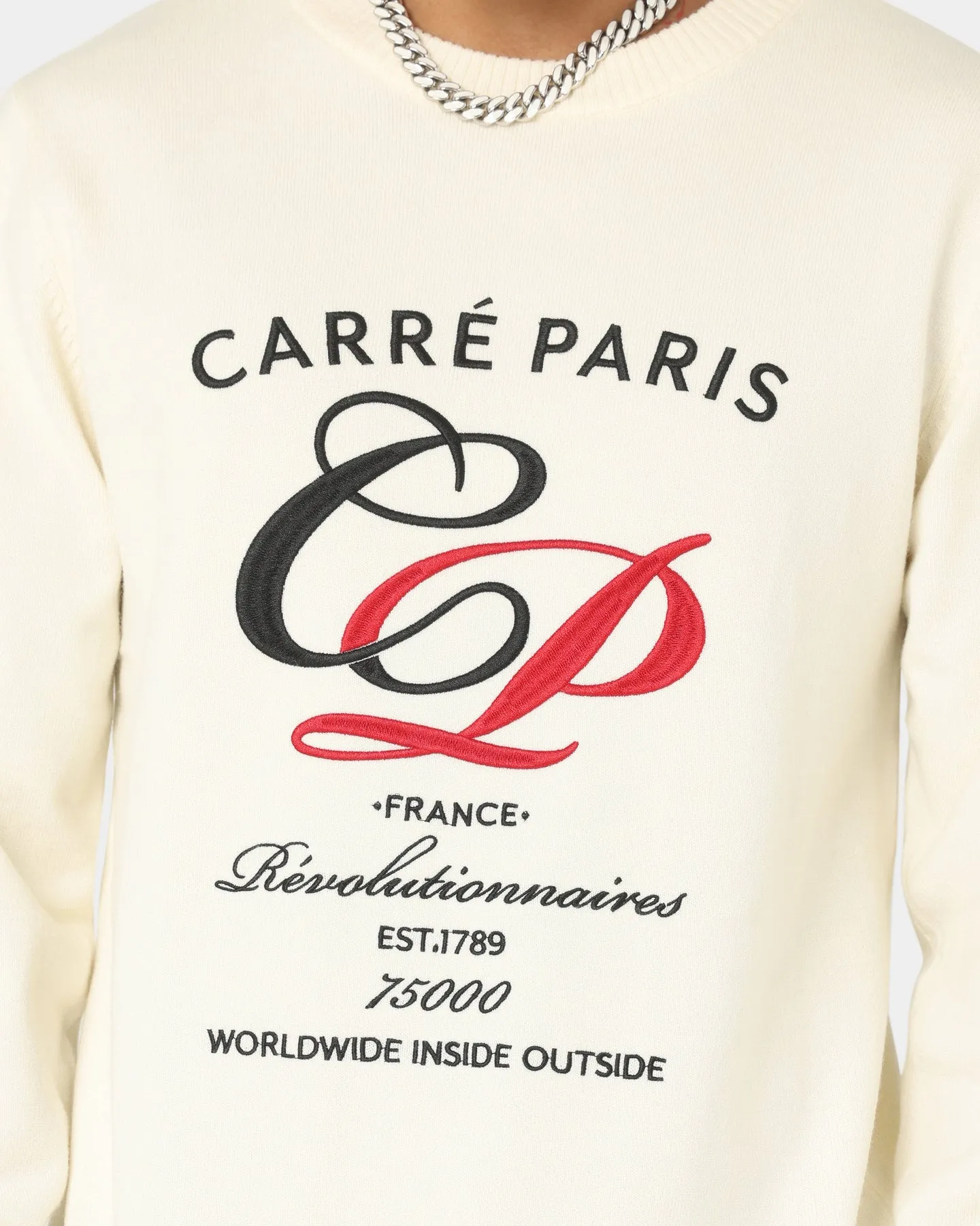 Carré Revolutionnaires Knit Sweater Off White