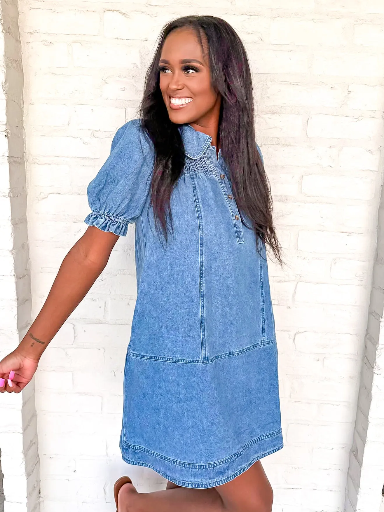 Casual Energy Light Denim Dress