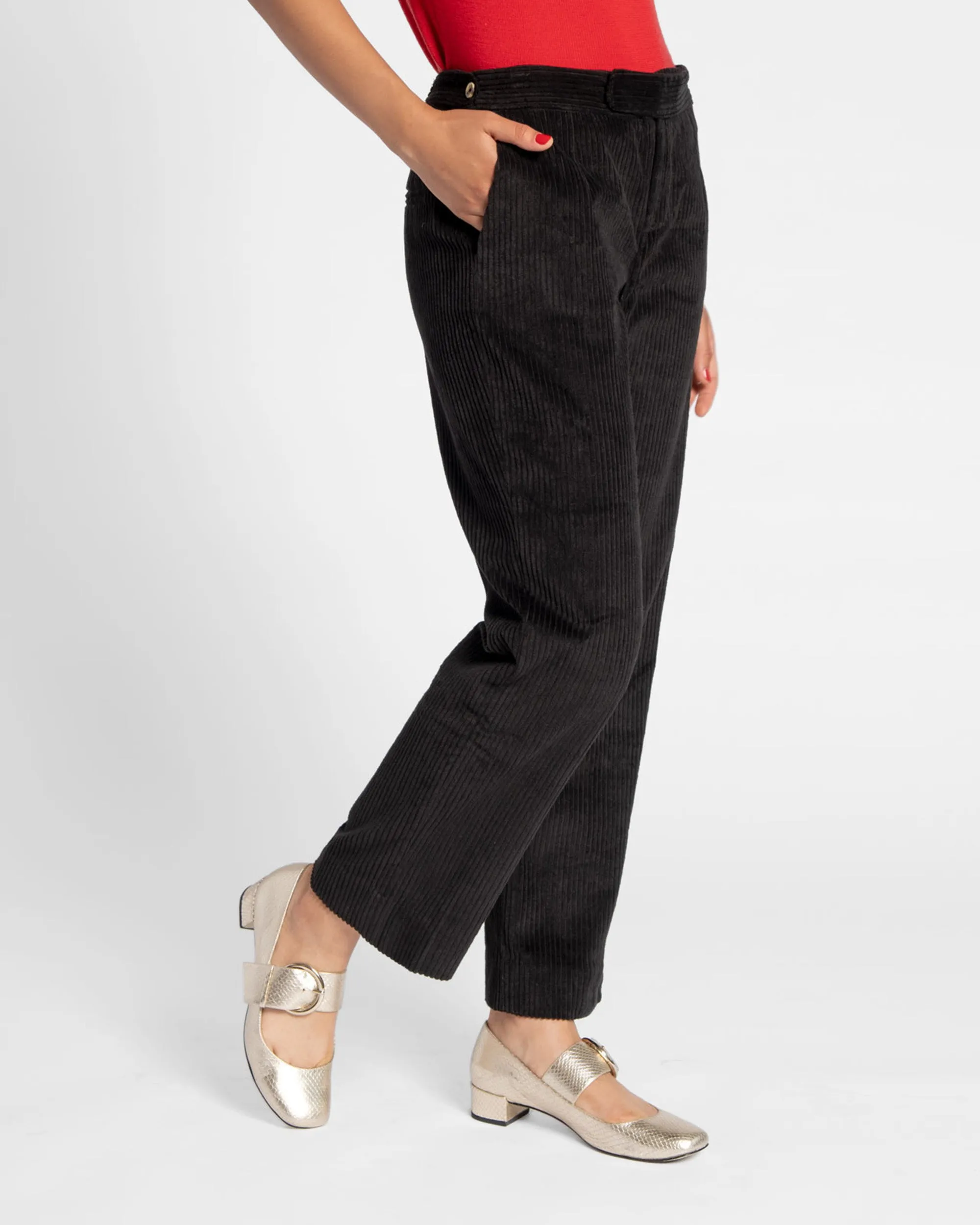 Chloe Corduroy Pant Black