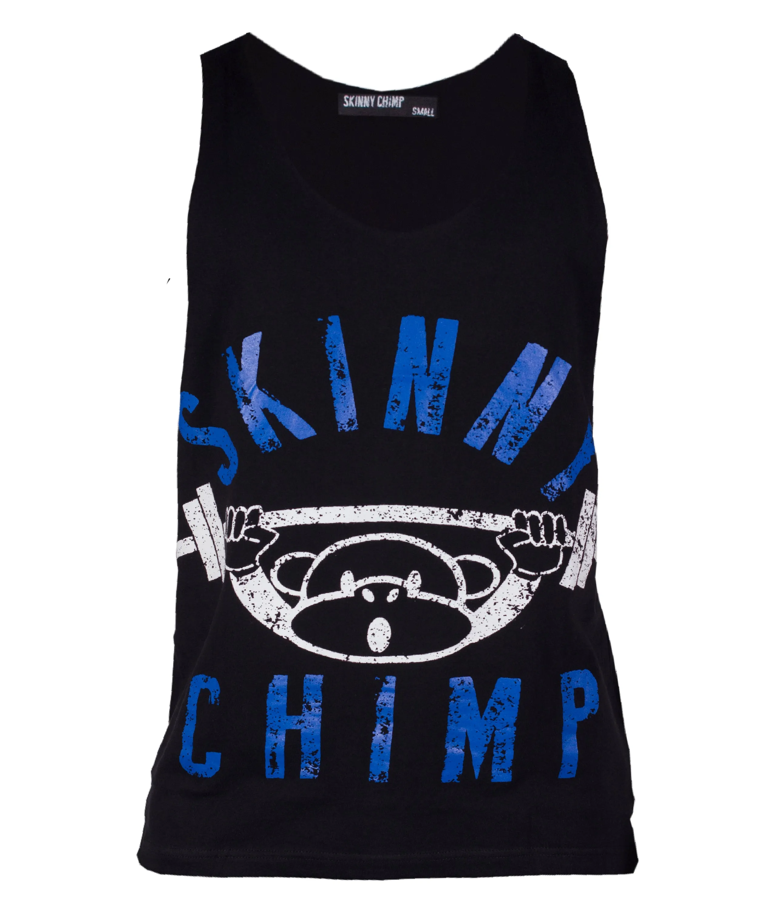 Classic Raw Cut Unisex Gym Vest-Two Tone Blue