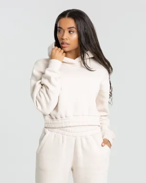 Comfort Cropped Hoodie | Sand