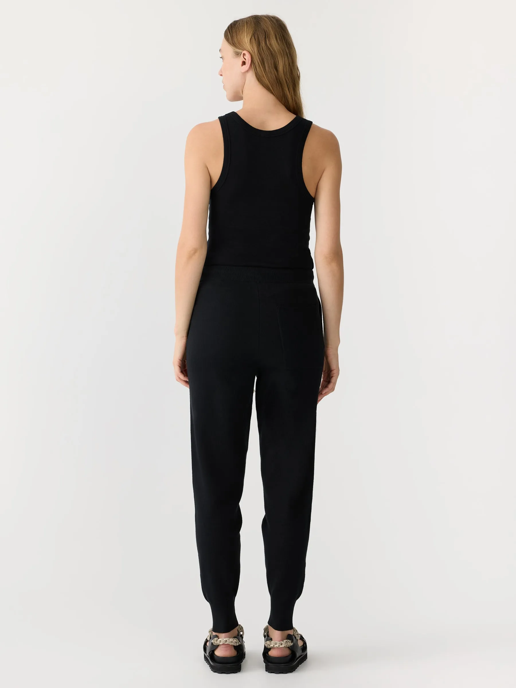 compact cotton knit pant