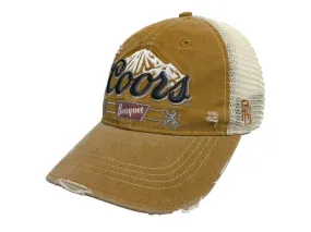 Coors Banquet Brewing Company Retro Brand Vintage Mesh Beer Gold Adjust Hat Cap