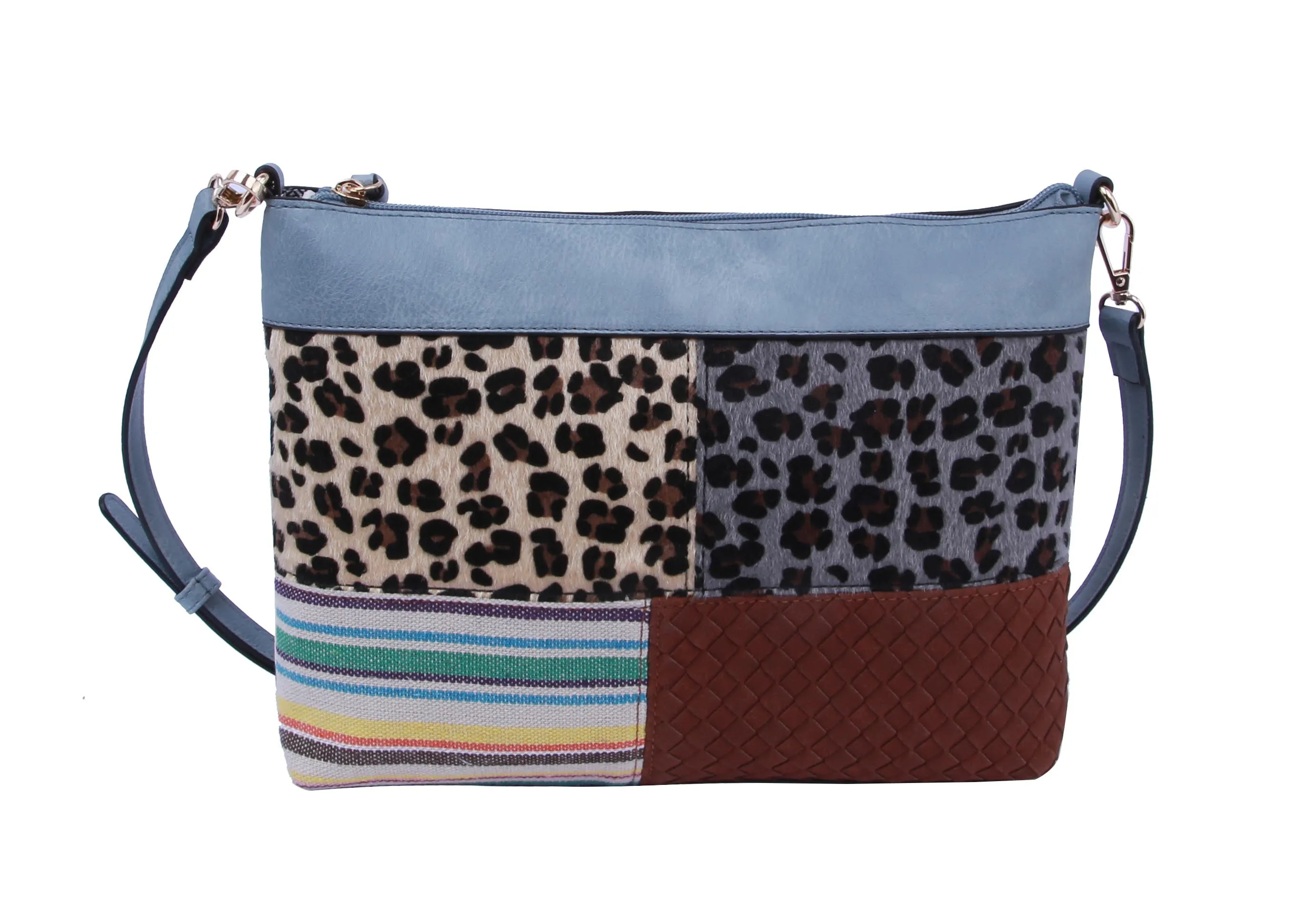 Cow Leo Printed Crossbody Shoulder Handbag