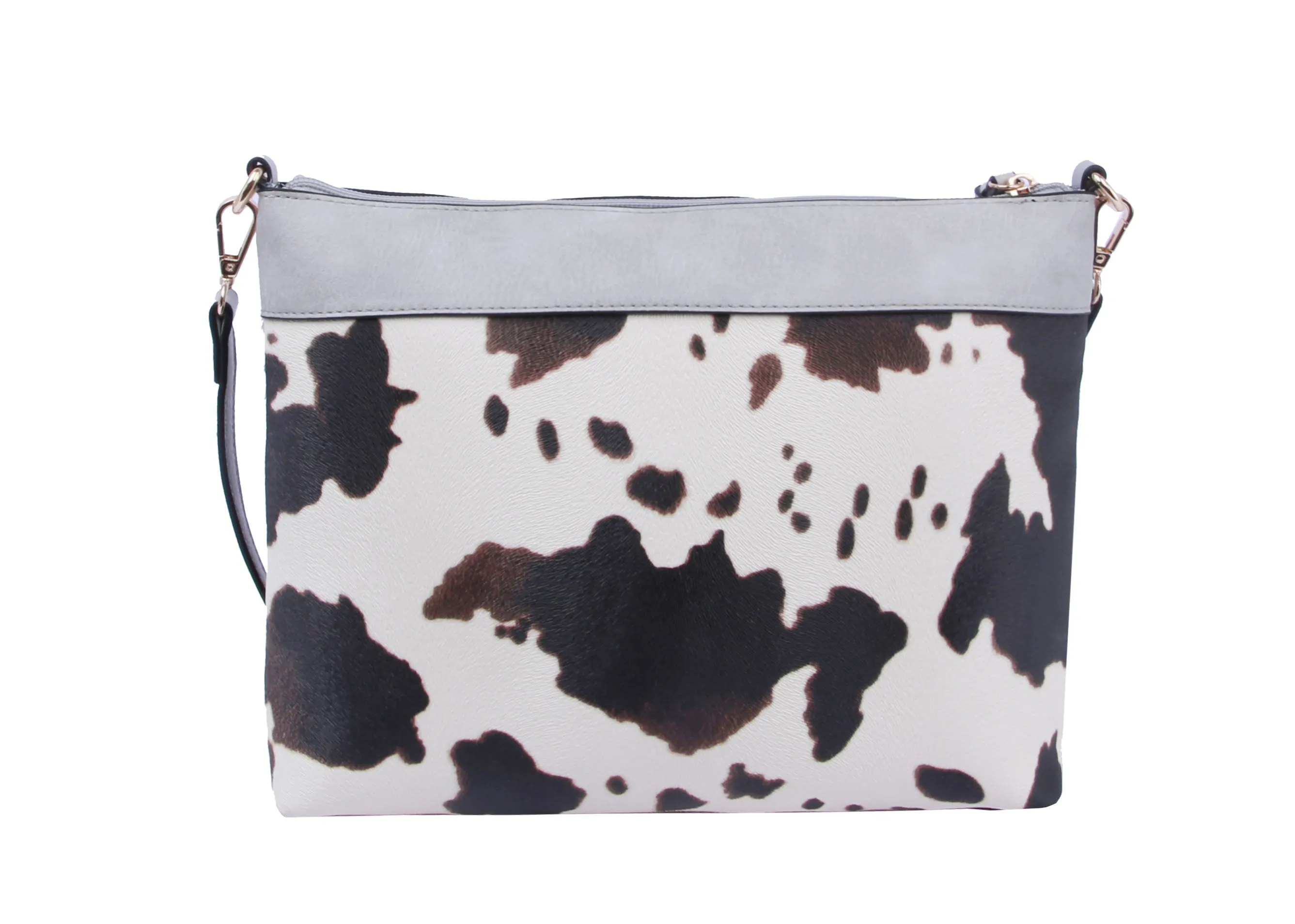 Cow Leo Printed Crossbody Shoulder Handbag