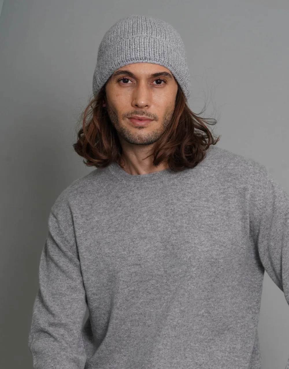 Cozy Cashmere Beanie in Lunar