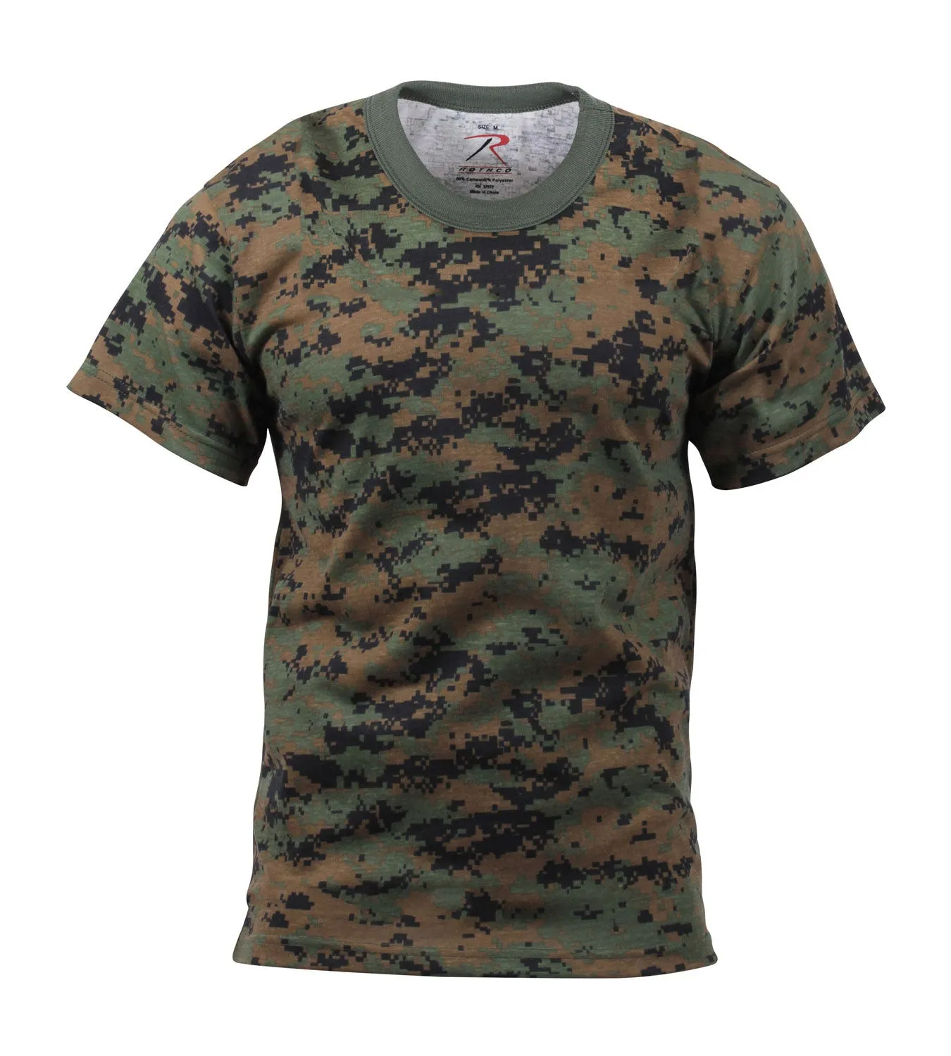 Digital Camouflage Short Sleeve Tee Shirts