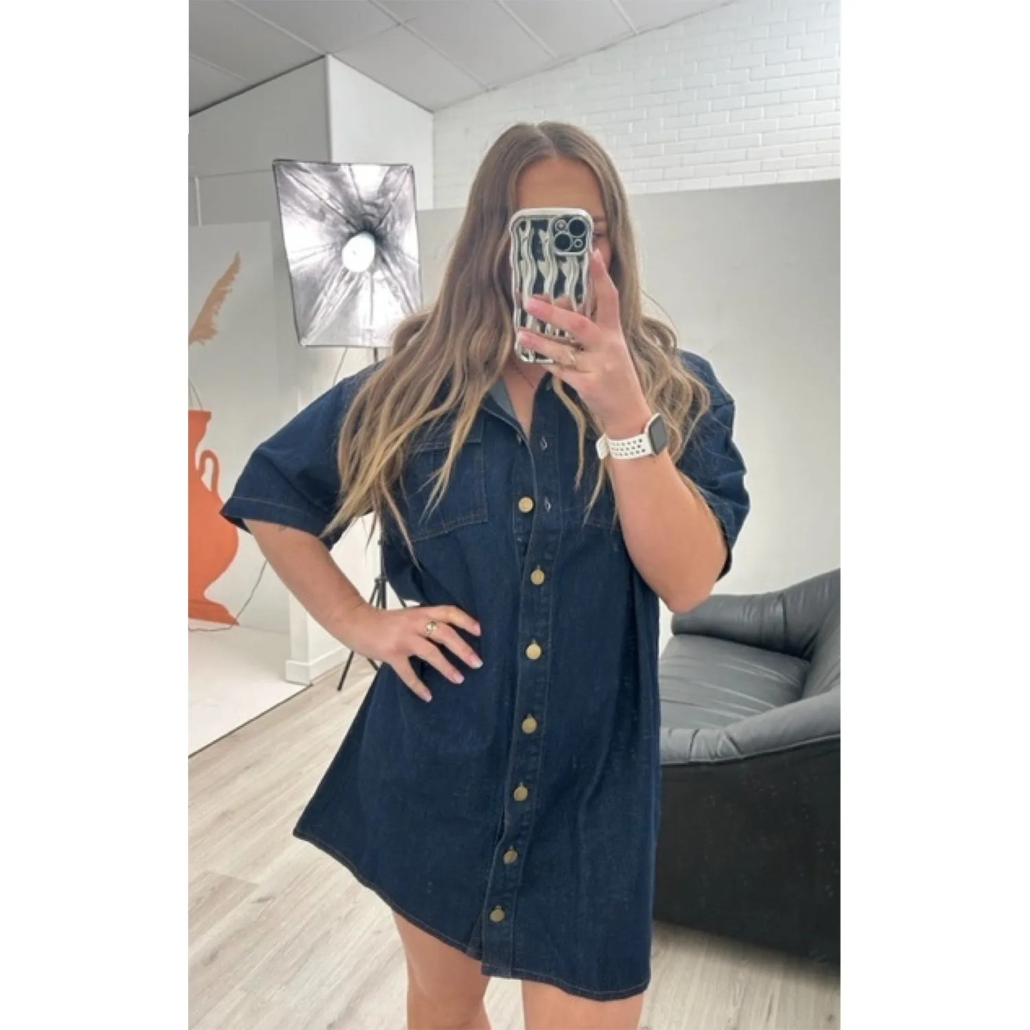 Dress Dark Denim Shirtdress