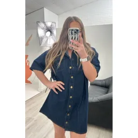 Dress Dark Denim Shirtdress